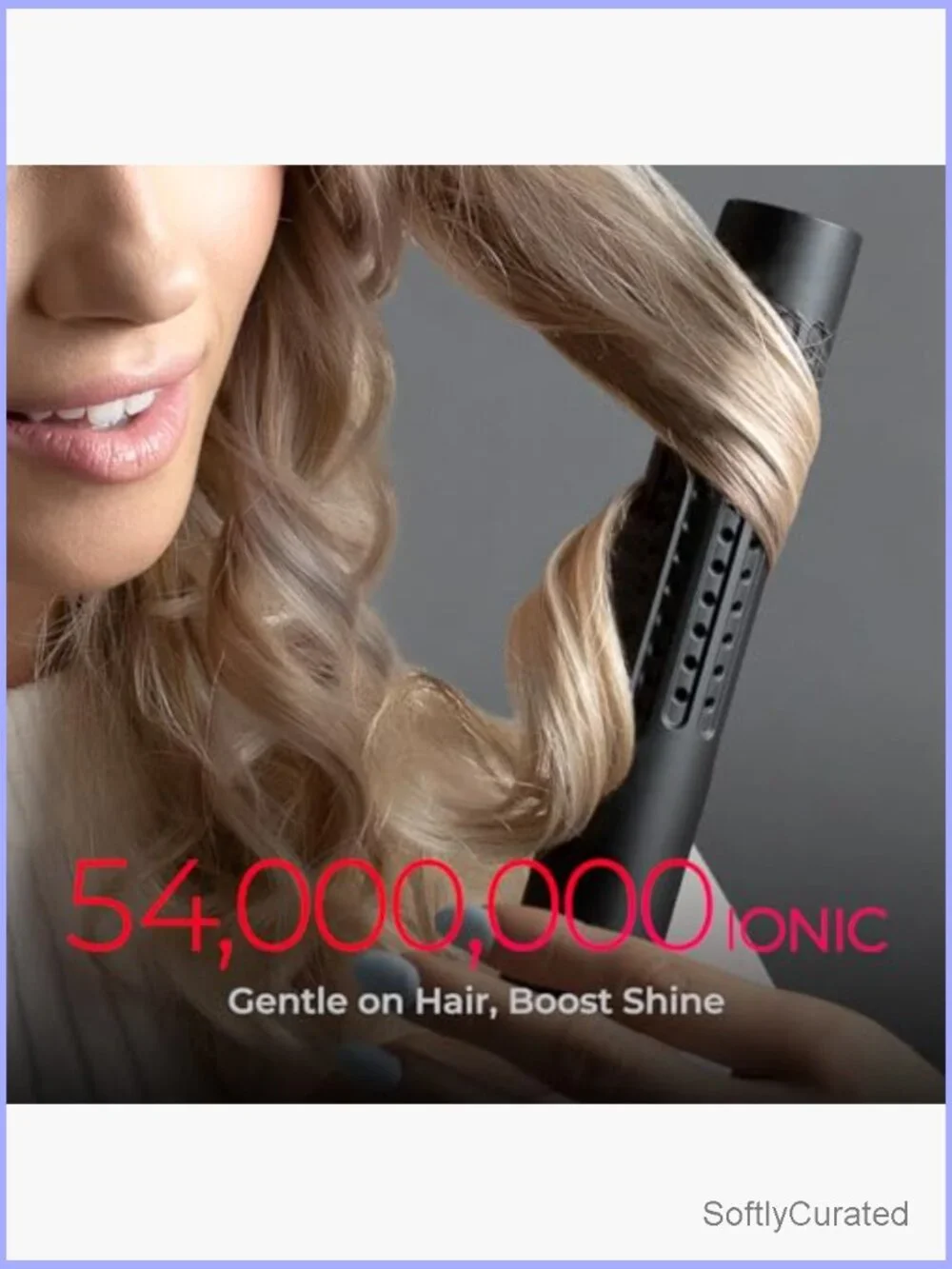 2 in 1 Curling Iron Flat Iron Hair Straightener Curler with Cool Airflow